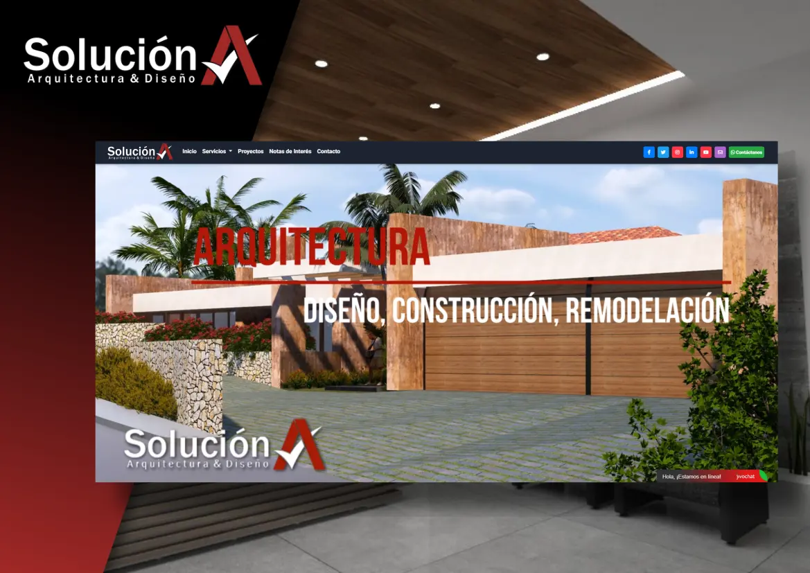 Página Solución A | Arquitectura Diseño y Construcción